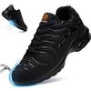 DYKHMILY Scarpa Antinfortunistica Uomo Leggere Scarpe da Lavoro con Punta in Acciaio Sportive Industria e Edilizia Scarpe Comode Estive (Nero,41.5EU)