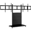 Hagor Pro-Tower L Dual sistema di supporto mobile con fissaggio VESA di due display