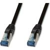 LOGILINK Cavo Patch Cat. 6A S/FTP PUR IP20 UV 7,5m Nero
