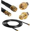 DELOCK Cavo Antenna SMA M/F a Basse Perdite 10m Nero