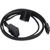 SilverStone SST-CP10 - Cavo adattatore da Slimline SATA a SATA, angolato 90°, strato metallico