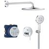 Grohe set completo per doccia Grohe Essence con soffione Rainshower 310 Mono Round, colore cromo lucido - 25287000