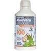 Uragme Puro aloe vera succo e polpa 100% + baobab pesca bianca 1 litro