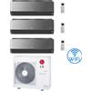Lg Climatizzatore Condizionatore LG Artcool Mirror UVnano R32 Wifi Trial Split inverter 9000 + 9000 + 18000 BTU con U.E. MU4R25 Classe A++/A+