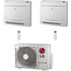 Lg Climatizzatore Condizionatore LG Console R32 Dual Split Standard Inverter 9000 + 12000 BTU con U.E. MU2R15 NOVITÁ Classe A+++/A++