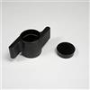 ajile - Manopola a Farfalla di Plastica NERA Larga 40 mm - Dado o Vite in Acciaio Zincato (non fornito) M8 Chiave di 13 mm da Assemblare - Sacchetto di 10 Pezzi - MBP408x10-FBA