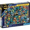 Clementoni - 39575 - Impossible Puzzle - Batman - 1000 pezzi - Made in Italy - puzzle adulti