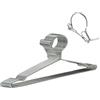 Trrcylp Confezione da 10 grucce appendiabiti in metallo,4mm, capacità di carico 11,3 kg, in acciaio inox, sottili, resistenti, resistenti, 42 cm, colore: argento