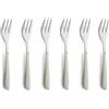 Kuppels 2294SABS01AN6 Set di forchette da Dolce, Acciaio Inox, Verde Salvia