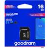 Goodram Micro SD 16 Gb SDHC SDXC 100Mb/S Scheda Memoria Card Classe 10 con Adattatore
