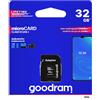 Goodram Micro SD 32 Gb SDHC SDXC 100Mb/S Scheda Memoria Card Classe 10 con Adattatore