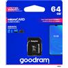 Goodram Micro SD 64 Gb SDHC SDXC 100Mb/S Scheda Memoria Card Classe 10 con Adattatore