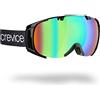 Black Crevice Occhiali da Neve Warh Nero/Verde