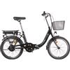 SMARTWAY Bicicletta Elettrica Pieghevole e-bike 20" Nero - BIKE-F3D3SCK-K F3
