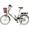 Nilox Bicicletta Elettrica Pieghevole e-bike 20" Crema - 30NXEB140V003V3 J1 PLUS