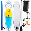 DecHome Tavola Gonfiabile Sup Stand Up Paddle Con Pagaia Blu 305x76x10cm - A3300