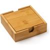 Sottobicchieri legno personalizzati Rufo in Bamboo naturale personalizzate o neutre
