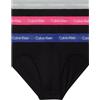 Calvin Klein Slip Hipster Confezione da 3 Uomo Cotone Elasticizzato, Nero (B- Hdwy Bl Griffin Wild Flwrs Wbs), S