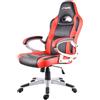 Simoni Racing Poltrona ufficio Red Gaming Office Chair da in eco-pelle, regolabile