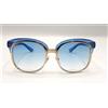Gucci 4241 occhiali da sole donna Made in Italy colore cobalto trasparente oro