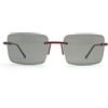 Trussardi mod. TE 20361 C. rosso occhiali da sole uomo Made in Italy