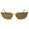 Gambini occhiali da sole Gambini vintage uomo mod.L90/3 G colore oro
