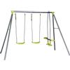 LIF Altalena Con Cavalcabile Baby Swing Set 3 Posti cm 269x153xH 195 6132255
