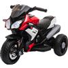 DecHome Moto Elettrica per Bambini con Fari e Musica 3+ Rosso 370103V50RD