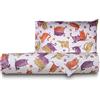 Smart Deco Home Set copripiumino federe letto parure copripiumino stampa fantasia 100% cotone Made in Italy SINGOLO GATTI ARANCIONE