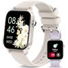 Betatree Smartwatch Donna Uomo con Chiamate e Assistente Vocale/WhatsApp, 1,8" Orologio Smart Watch con Sonno/Cardiofrequenzimetro, 20 Sportivo Fitness Tracker Contapassi Cronometro per iOS Android