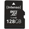 Intenso Scheda di memoria microSDXC da 128 GB, Classe 10 (con Adattatore SD)