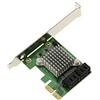 KALEA-INFORMATIQUE Scheda PCI Express PCIe x2 con 4 porte SATA. Chipset Marvell 88SE9230 Hardware Raid 0 1 10