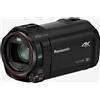 Panasonic Videocamera Wifi 4K Digitale Zoom 20x/1500x 3"Touch HCVX980EGK