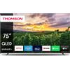 Thomson Smart TV 75 Pollici 4K Ultra HD QLED Google TV Frameless Nero 75QA2S13