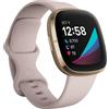FITBIT Smartwatch Orologio Fitness Cardio Bluetooth 5 ATM Bianco Sense WHI
