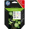HP Originale HP C2P43AE Combo pack Cartucce Inkjet blister 950XL/951XL Nero+Ciano+M
