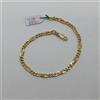 BRACCIALE DA UOMO A MAGLIA PIENA IN ORO GIALLO 18KT 7,4 GRAMMI (0209)