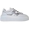 Hogan scarpe sneakers donna H-Stripes HXW6450FE91NCD0351 bianco e argento