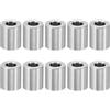 PATIKIL M6 Distanziali In Alluminio 10 Pezzi di Distanziatori Alluminio Isolanti 6,2mm Id x 12mm Od x 14,3mm L a Vite Rotonda per Viti da 1/4 di Pollice o M6