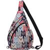 HUA ANGEL Zaino Monospalla Sling Bag Per Donna Uomo Unisex Borsa aTracolla Sul Petto Ultra Leggero Chest Pack Sportivo Lavoro Viaggio Scuola Corsa All'Aperto