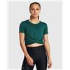 Under Armour T-Shirt Crop Motion Crossover Verde Donna