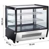 Vetrina Refrigerata Da Banco Nera 120 Litri +1°C/+12°C Classe B