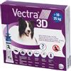 CEVA SALUTE ANIMALE Vectra 3d Spot-on Soluzione 3 Pipette 3,6ml 196mg + 17,4mg +1.429mg Cani Da 10 A 25 Kg, Tappo Applicatore Blu