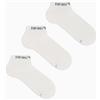 Emporio Armani Eagle Logo 3-Pack Sneaker Socks, Calzini Uomo, Multicolore (White-White-White Lily), S-M