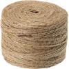 Rayher 4200331 Cordone Iuta, 3-x 3.5 mm ø, Rocchetto 280 m, Cordoncino Decoro per Lavori Creativi, Marrone (Naturale)