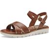 MARCO TOZZI Sandali Donna con Tacco a Zeppa con Cinturino Regolabile Vegani, Multicolore (Mango Comb), 38 EU