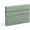 Bigso Box of Sweden OLOF A4 Cartellina con elastico - Cartella portadocumenti in fibra e carta effetto lino - Cartella extra capiente per documenti, documenti, documenti, documenti, documenti, ecc. -