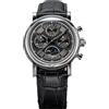 Seestern Sugess S426 Cronografo Meccanico Acciaio Pelle Nero Zaffiro Data Orologio Uomo