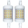 QLEE Lampadina Led R7s 12w 78mm 150w Equivalente Lampadina Alogena 3.1 Dimmerabile T3 R7s 78mm Lampadina A LED 220v Luce Di Inondazione Lavorando Lampada Da Pavimento Luce Soffusa 2 PCS