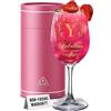 CROWNLY CRYSTAL® Bicchieri Natalizi, Gin Tonic e Vino Personalizzati - Idea Regalo per Compleanno, Natale, Laurea e Anniversario - Per Lui e Lei (Y)